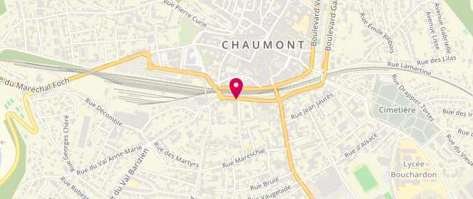 Plan de SIMON Luc, 29 Bis Boulevard Thiers, 52000 Chaumont