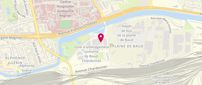 Plan de CHEVREAU Laurent, 8 Rue Berthe Savery, 35000 Rennes