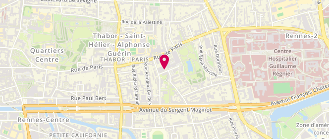 Plan de TARD Céline, 3 Rue Raoul Ponchon, 35000 Rennes