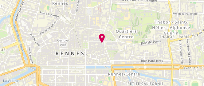 Plan de DESJARDINS Nicolas, 18 Rue Victor Hugo, 35000 Rennes