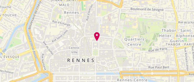 Plan de FANEN Jean Paul, 19 Rue Salomon de Brosse, 35000 Rennes