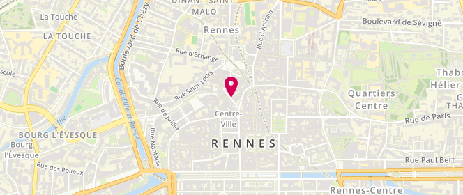 Plan de LUCAS-BENAY Sophie, 4 Bis Rue Leperdit, 35000 Rennes