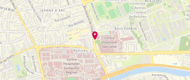 Plan de GUITTIÈRE Marie-Océane, 8 Boulevard de Vitre, 35000 Rennes