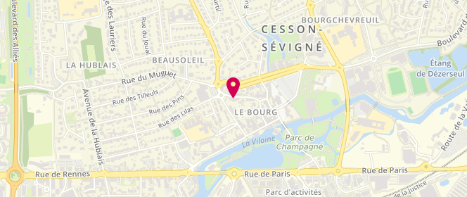 Plan de BIBES Bertrand, 19 Rue du Calvaire, 35510 Cesson-Sévigné