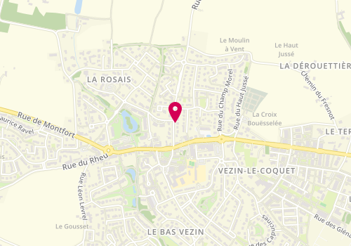 Plan de ROUSSEL-DESSIEUX Lenaick, 10 Rue de la Belle Épine, 35132 Vezin-le-Coquet
