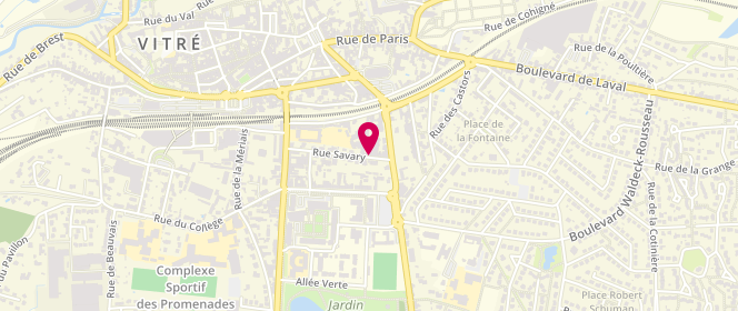 Plan de LECERF-LE MOUELLIC Emmanuelle, 19 Rue Savary, 35500 Vitré