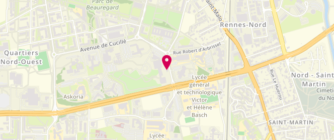 Plan de DUCHAMPT Yolaine, 1 Avenue de la Prefecture, 35000 Rennes