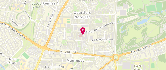 Plan de JEGU-RAID Françoise, 14 Rue de la Perriere, 35700 Rennes