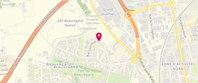 Plan de CABOTTE-CARILLON Murielle, 13 Avenue Germaine Dulac, 35000 Rennes