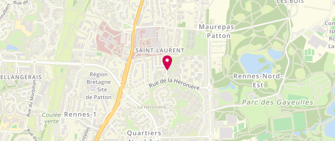 Plan de DEFONTAINE Patrick, 41 Square Antoine de Condorcet, 35700 Rennes