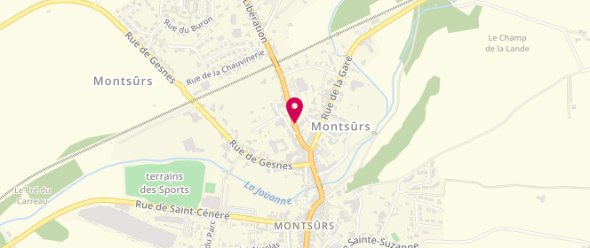Plan de BOISSEAU-PECOT Armelle, 6 Rue de la Liberation, 53150 Montsûrs