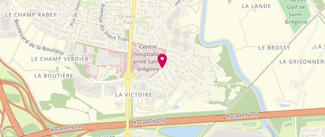 Plan de AUMONT Maud, Avenue Saint Vincent, 35760 Saint-Grégoire