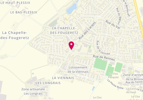 Plan de GRALL-POLARD Anne-Yvonne, 7 Rue des Longrais, 35520 La Chapelle-des-Fougeretz