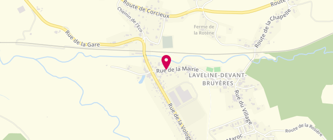 Plan de CUGNEY Olivier, 4 Rue de la Mairie, 88600 Laveline-devant-Bruyères