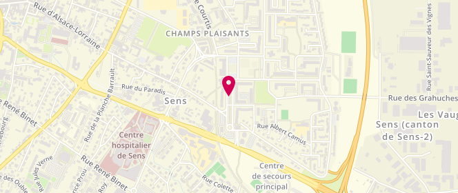Plan de GERASIMOU Alexandra, 5 Promenade des Champs Plaisants, 89100 Sens