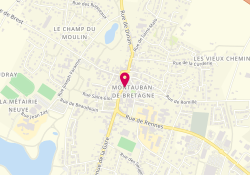 Plan de FARAJI Mohamed, 13 Rue du Général de Gaulle, 35360 Montauban-de-Bretagne
