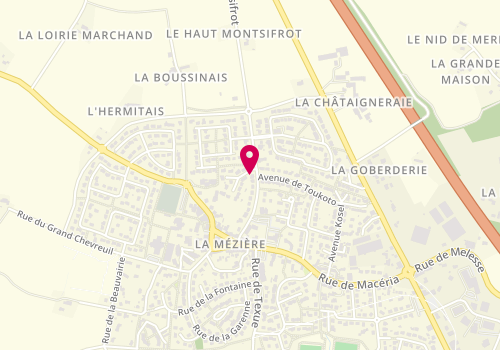 Plan de RUTHMANN-MALLARD Gaud, Rue de Montsifrot, 35520 La Mézière