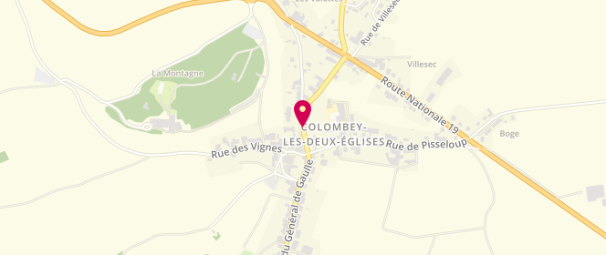 Plan de BILLETTE-CHARBAUT Clarisse, 72 Rue du Général de Gaulle, 52330 Colombey-les-Deux-Églises