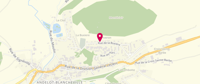 Plan de PLUBEL Dimitri, 20 Rue de la Buxieres, 52700 Andelot-Blancheville