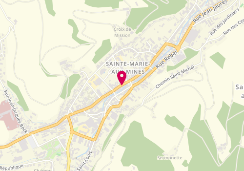 Plan de POUPEAU Adina, 125 Rue de Lattre de Tassigny, 68160 Sainte-Marie-aux-Mines