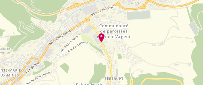 Plan de RESCH Audrey, 1 Rue du Fertrupt, 68160 Sainte-Marie-aux-Mines