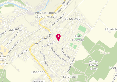 Plan de LAURE Carole, 37 Rue du Drenit, 29590 Pont-de-Buis-lès-Quimerch