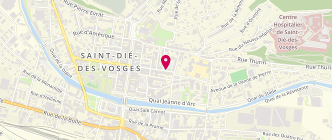 Plan de OUDOT Caroline, 27 Bis Rue Dauphine, 88100 Saint-Dié-des-Vosges