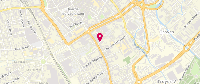 Plan de JENNESSEAUX-NONET Valérie, 19 Rue Eugène Belgrand, 10000 Troyes