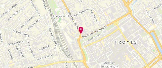 Plan de CORPEL Olivier, 6 Avenue Pasteur, 10000 Troyes