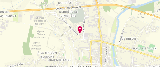Plan de BERTHE Christophe, 29 Rue du Fond de Jainveau, 88500 Mirecourt