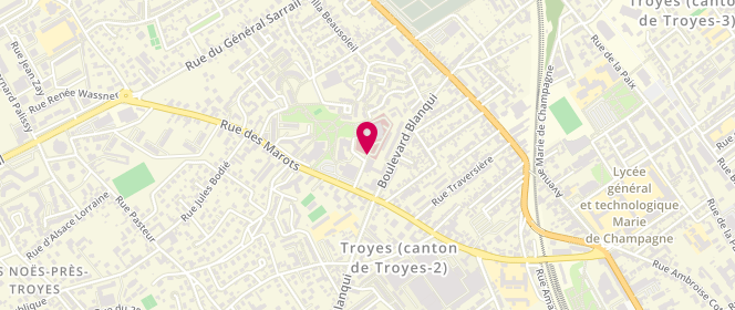 Plan de YOUBI Justin, 4 Rue Chaim Soutine, 10000 Troyes