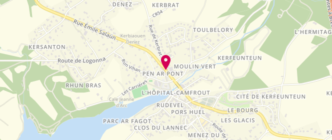 Plan de BIRRIEN-BEAUDOUARD Sandrine, 52 Rue Emile Salaun, 29460 Hôpital-Camfrout
