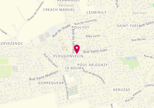 Plan de ENJARY-LESIMPLE Sandrine, 1 Rue Saint Yves, 29217 Plougonvelin