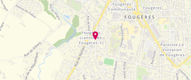 Plan de ALLARD Catherine, 42 Avenue Georges Pompidou, 35300 Fougères