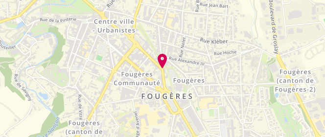 Plan de JEZEQUEL Myriam, 14 Rue des Feuteries, 35300 Fougères