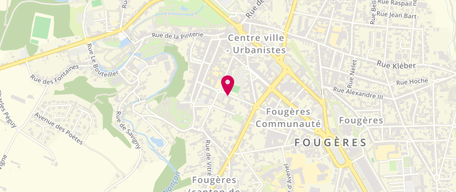 Plan de TORET-LABEEUW Flavie, 4 Rue Gaston Cordier, 35300 Fougères