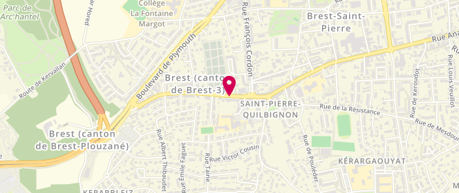 Plan de GEORGET Stéphanie, 9 Rue Victor Eusen, 29200 Brest