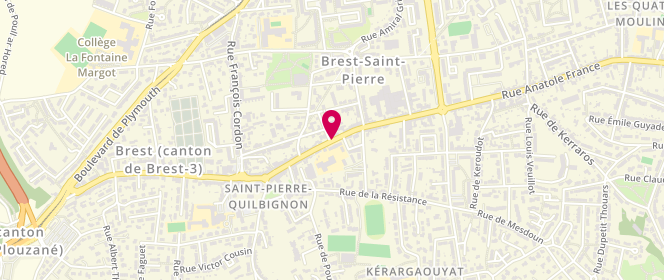 Plan de CUZON-BRETON Amélie, 80 Rue Victor Eusen, 29200 Brest