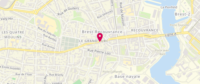 Plan de NGUYEN-JEZEQUEL Anne, 327 Rue Anatole France, 29200 Brest