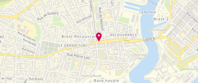 Plan de DUBOIS Pascal, 73 Rue de la Porte, 29200 Brest