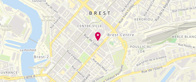 Plan de PORS-MAUDIRE Nathalie, 5 Rue George Sand, 29200 Brest
