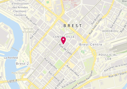 Plan de MUSSET Alexia, 20 Rue Jean Baptiste Boussingault, 29200 Brest