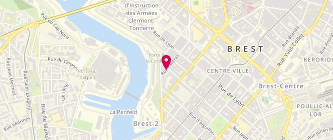 Plan de DIZIEN André, 3 Rue Fautras, 29200 Brest