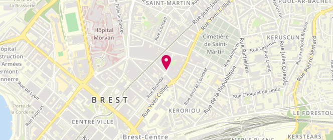 Plan de LANDREAT Jean, 38 Rue Branda, 29200 Brest