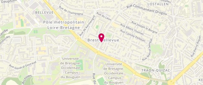 Plan de BENIC Sylviane, 30 Bis Rue Professeur Langevin, 29200 Brest
