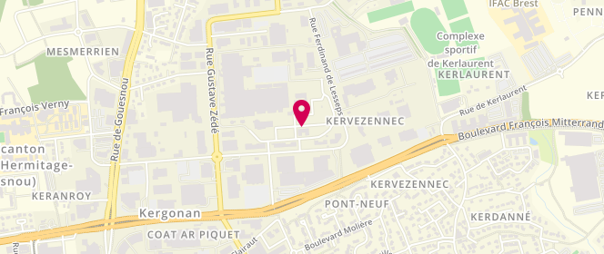 Plan de MABILLE Aymeric, 10 Rue Hubertine Auclerc, 29200 Brest