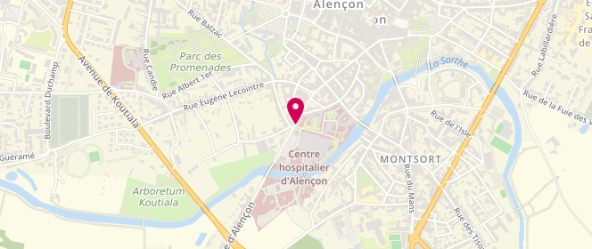 Plan de ATTIA Raoudha, 25 Rue de Fresnay, 61014 Alençon
