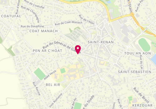 Plan de MAZE Maryline, 1 Rue de Pen Ar c'Hoat, 29290 Saint-Renan