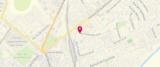 Plan de DROUET Fabrice, 35 Rue Claude Bernard, 61000 Alençon