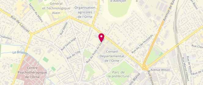 Plan de BISCHOFF Françoise, 42 Rue du Puits au Verrier, 61000 Alençon